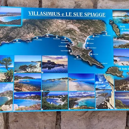 Calme, Vue Panoramique à 100 M Du Centre Apartamento Villasimius